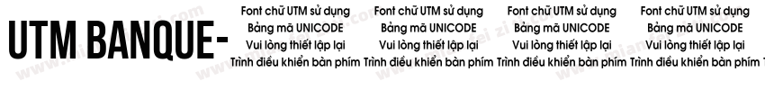 UTM Banque字体转换